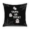 Halloween Black Pillowcase Evil Funny Home Sofa Cushion Cover Bedroom Bedside Pillowcase