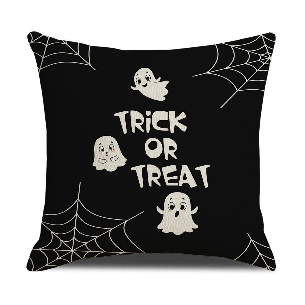 Halloween Black Pillowcase Evil Funny Home Sofa Cushion Cover Bedroom Bedside Pillowcase