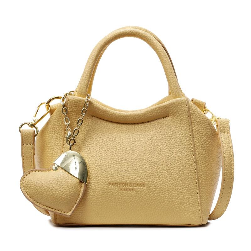 Модная и популярная корейская простая текстурная портативная маленькая квадратная сумка женская для отдыха, для поездок на работу, универсальная однотонная на плечо, сумка-мессенджер