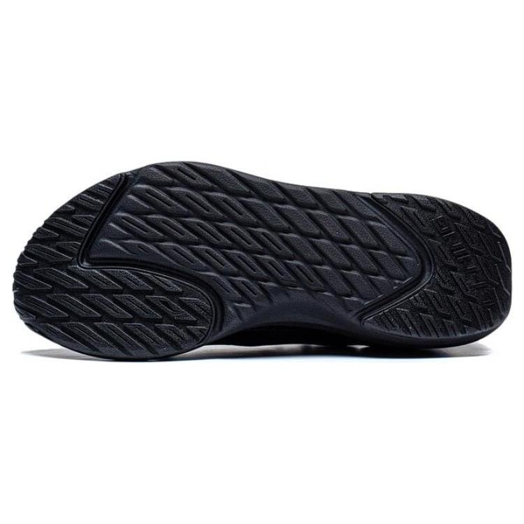 Li Ning SOFT GO Нескользящие Низкие Повседневные Кроссовки Мужские Черные AGLT125-2