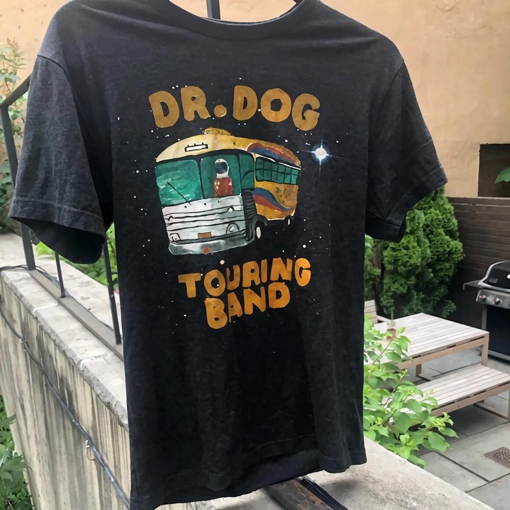 Dr Dog Band Black 100% Cotton Size S To 5XL T-Shirt Gift For Fan LI042