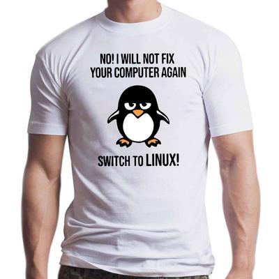 Смешные футболки Swith To Linux Angry Tux Penguin для мужчин, новинка, топы с коротким рукавом, футболки для программистов, компьютерных разработчиков, гиков, нердов