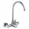 304 Stainless Steel Wall-Mounted Faucet for Hot/Cold Water - Ideal for Laundry, Balcony, and Vegetable Washing Sinks