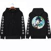 Game Genshin Impact унисекс Барбатос толстовки на молнии каваи с мультяшным принтом негабаритная уличная одежда для женщин и мужчин свободные теплые куртки на молнии пальто