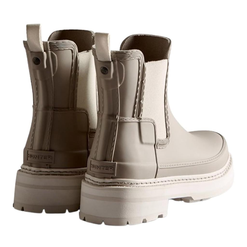 Hunter Chelsea Stitch Side Rain REF STITCH US6 Женские ботинки, Деталь, Короткие, Горе, Ботинки, ДЕТАЛЬ, WFS2100RMA, Skkiming_Stone, (23,0 см) [Использовал]