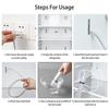10 Pcs Reusable Refrigerator Cleaning Kit, 1.5M Long Flexible Spiral Brush, Refrigerator Drain Hole Cleaning Tool, Fridge Cleaning
