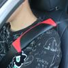 Car Seat Belt Shoulder Protector Universal Carbon Fiber Leather Shoulder Pad Summer Winter Breathable Safety Belt Accessories