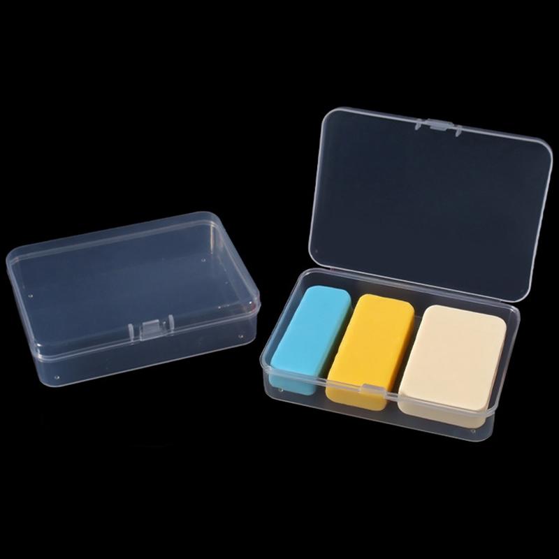 5 шт. Прозрачная пластиковая коробка Прозрачная белая Прямоугольная Мини контейнеры для хранения Коробка для визитных карточек, Аксессуаров, Поделок, Винтов, Сверл