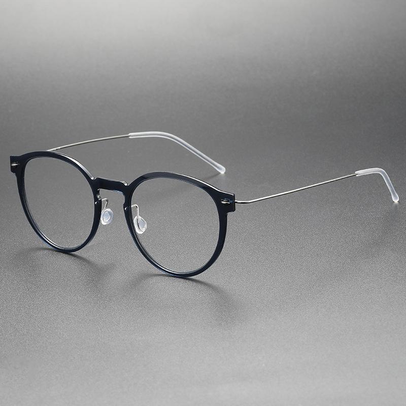 Denmark Designer Ultralight 4.7g Titanium Eyeglass frames Men Women Vintage Round Optical Glasses Frames Computer Eyeglasses