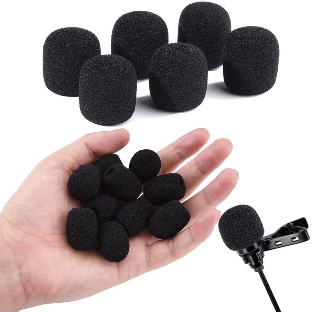10pcs Windshied Protector Headset Foam Microphone Cover Replacement Mini Sponge
