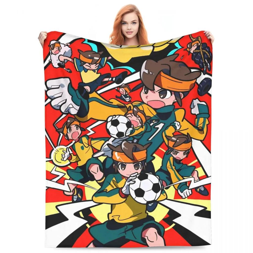 Плед Inazuma Eleven Фланелевый Фубуки Широ Мягкие пледы для путешествий на открытом воздухе Квилт для спальни