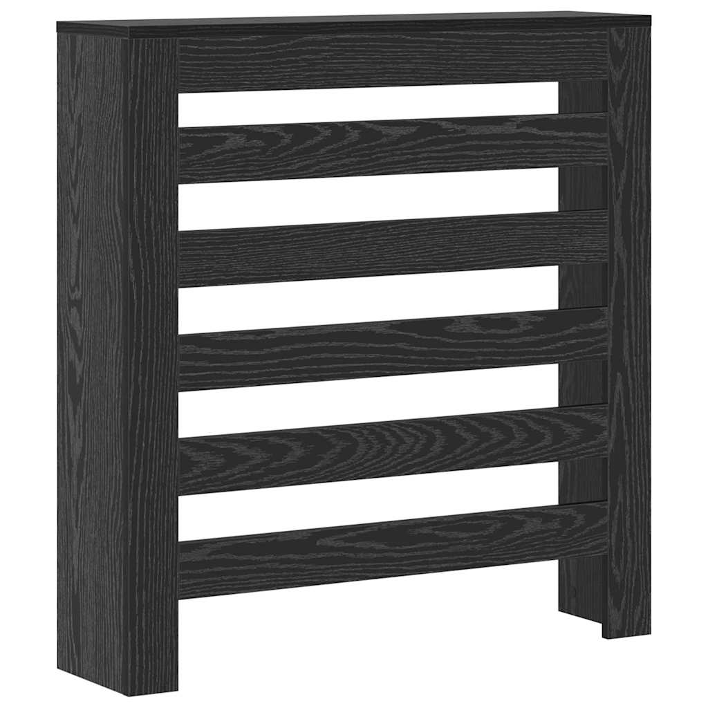 Radiator Cover Black Oak Look 78 x 20 x 82 cm