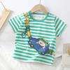 Children's Cotton Short Sleeve Summer Boy's T-shirt Cartoon Short Sleeve Top for Girls