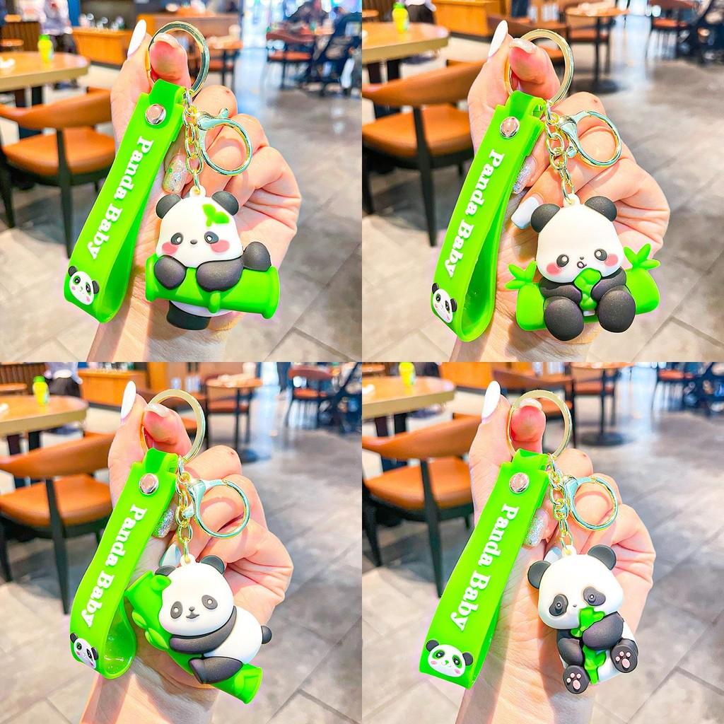 Delightful Chengdu Panda Plush Keychain Soft Silicone Key Fob Perfect For Couples And Friends