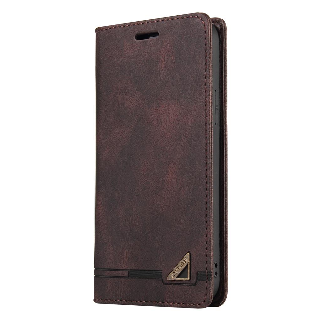 Ретро чехол-книжка для iPhone 16 15 13 14 11 12 Pro XR XS Max SE 7 8 Plus 16E Кожаный держатель Стоящий Сильный Магнитный Кошелек Чехол