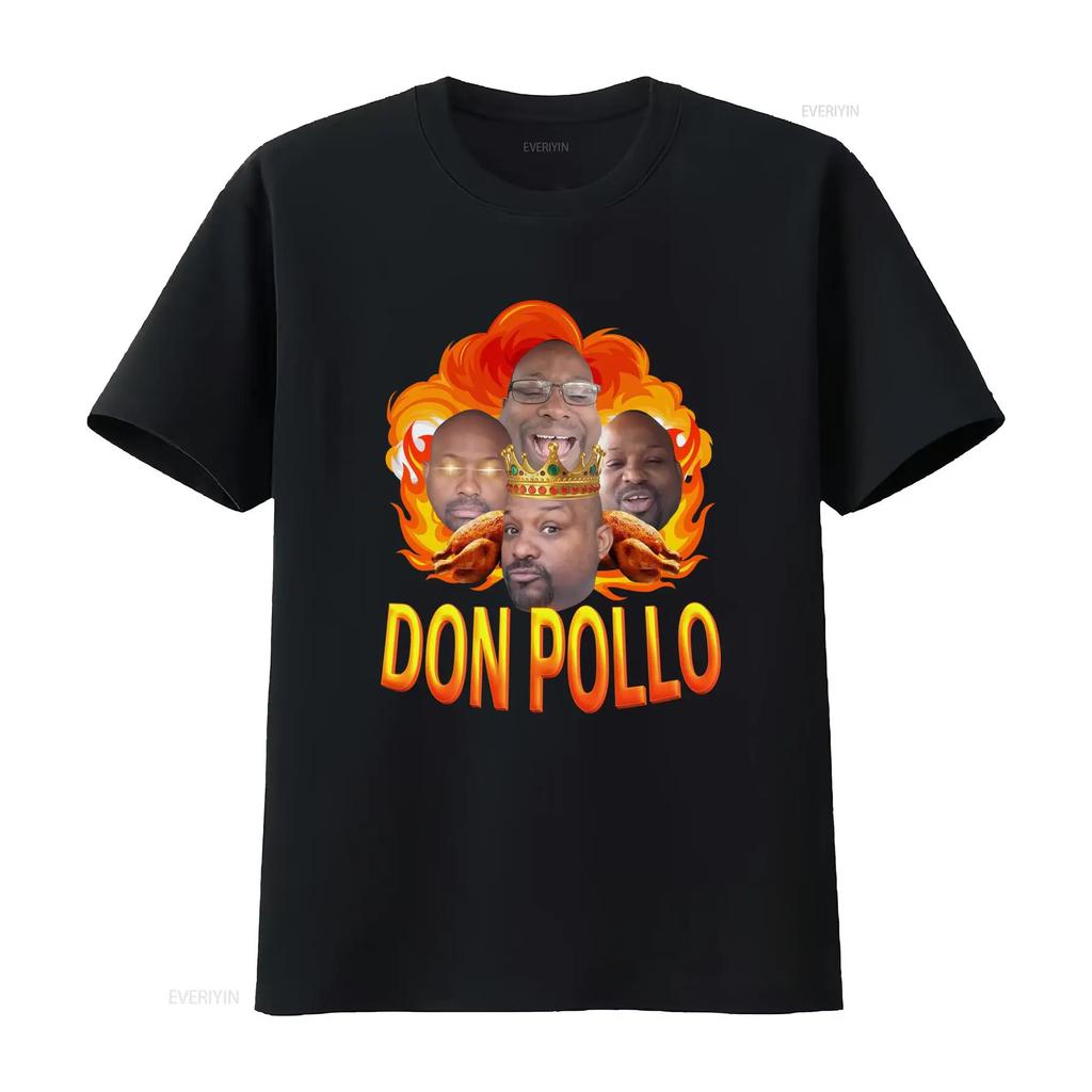 Don Pollo Funny Meme Viral T Shirt King of Ohio Salsa Y Picante Design vintage Washed Versatile