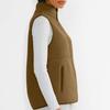 Women's Fashion Warm Sleeveless Vest Zipper Fleece Jacket