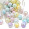 Acrylic Beads Colorful Round Beads for DIY Necklace Bracelet Earring Jewelry Making