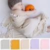 Newborns Photography Props Soft Blanket Velvet Ball Edge Swaddle Rug
