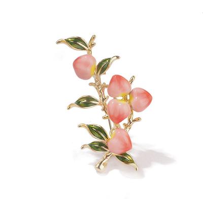 Брошь Peach Plum World Fruit, женская, нишевая, персиковая, брошь-булавка, аксессуары для одежды, подарок на День учителя