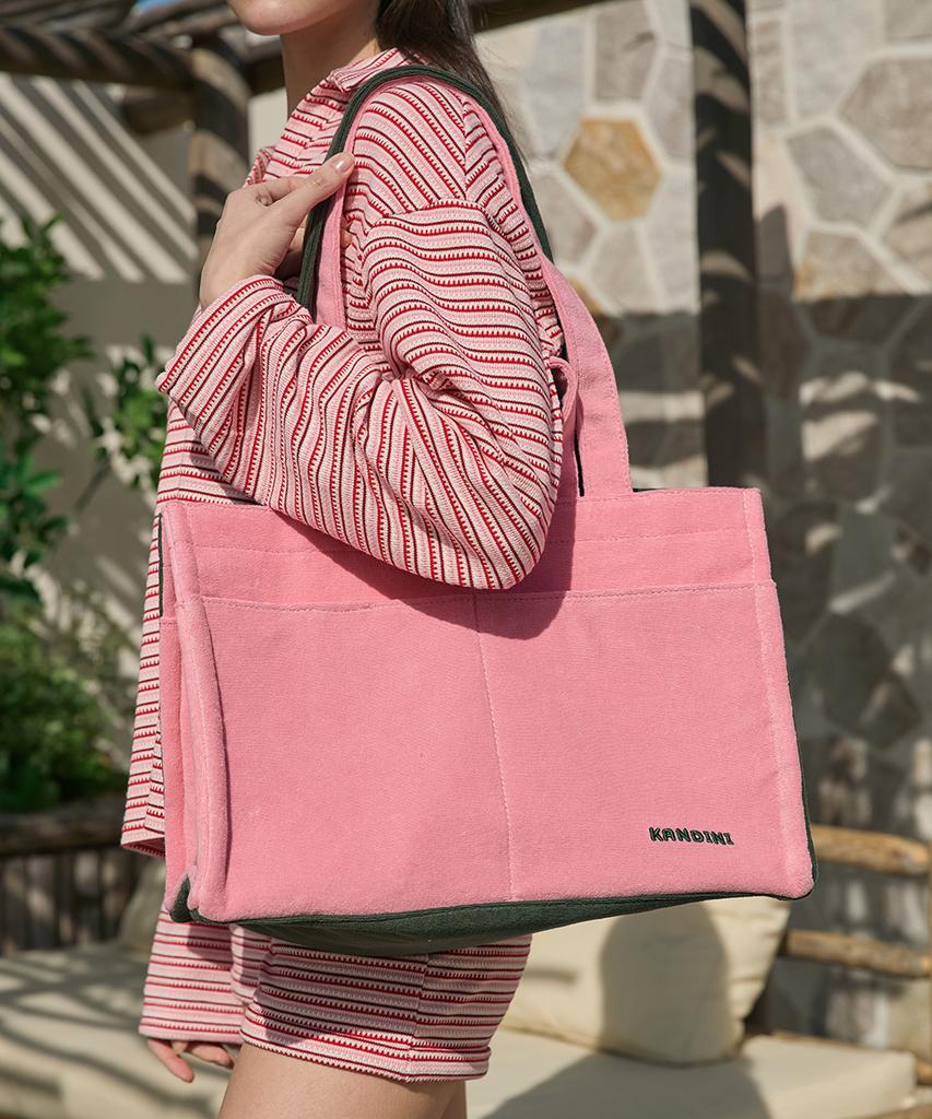 Kandini Pink/Green Terry 2-Way Bag