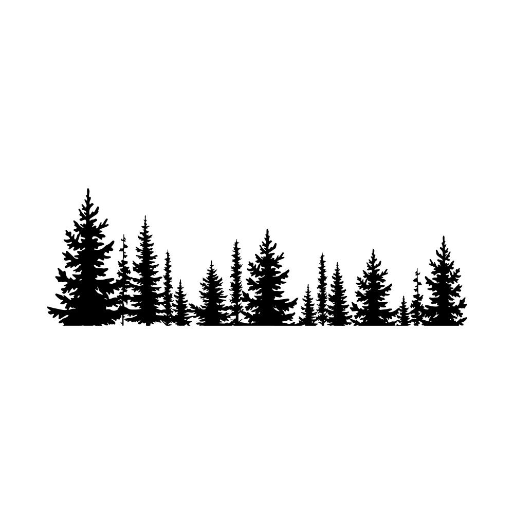 Forest&Trees Car Windows Door Stickers,Waterproof Die Cut Camper Caravan Vans Decor Decaos Vinyl Tunning Accessories