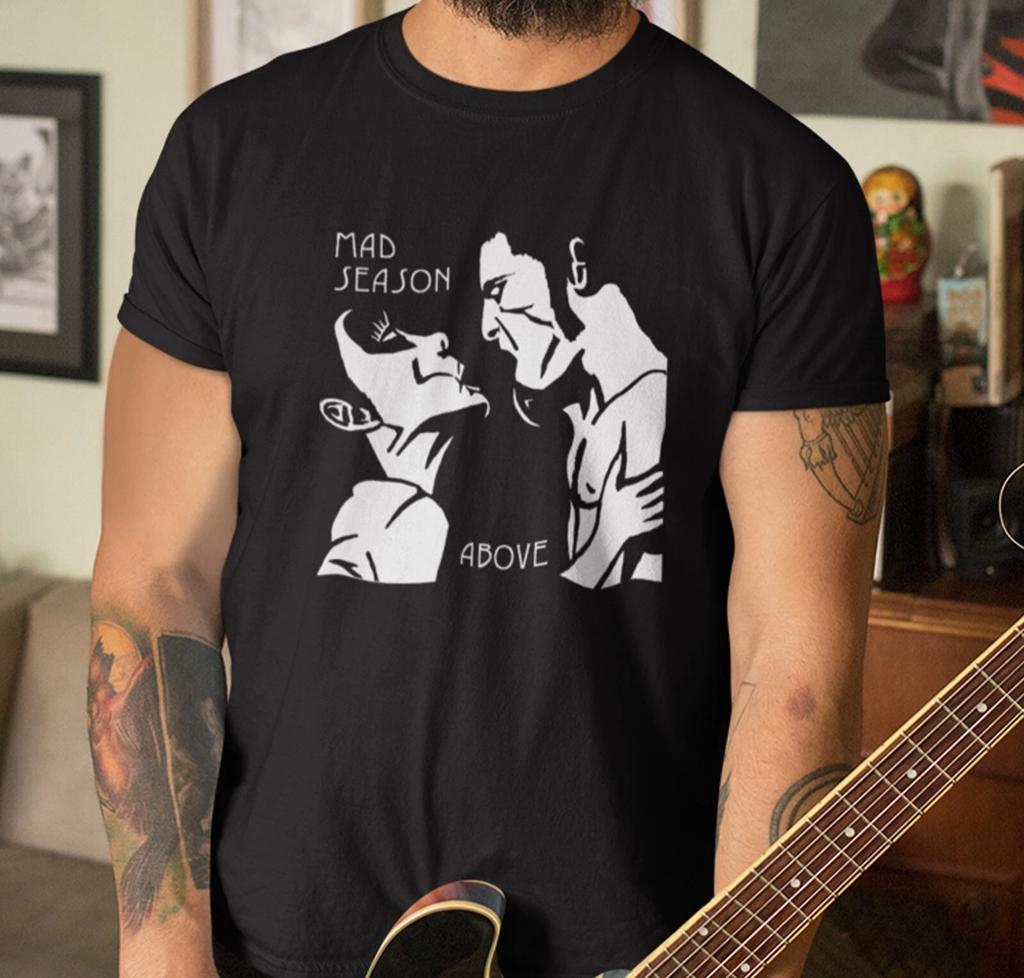 Mad Season 100% Cotton T-shirt Mens Tees Top, Above Album Cover Shirt, Seattle Rock Shirt, Grunge Shirt