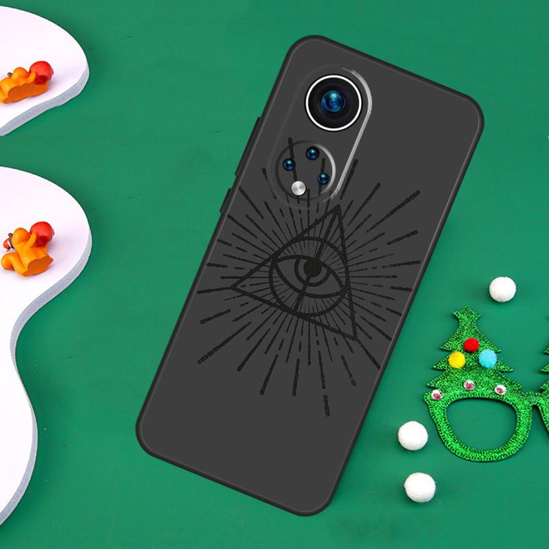 Чехол 'Глаз Иллюминатов Оккультная Пирамида' для Honor 200 Lite 50 70 90 X9c X9b X9a X8a X8b X7a X6a X8 X9 Magic 7 5 6 Pro