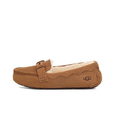 Кожа спилка коровы Удобные Теплые Повседневные лоферы для 通勤 Женские лоферы Коричневый 1166891-CHE