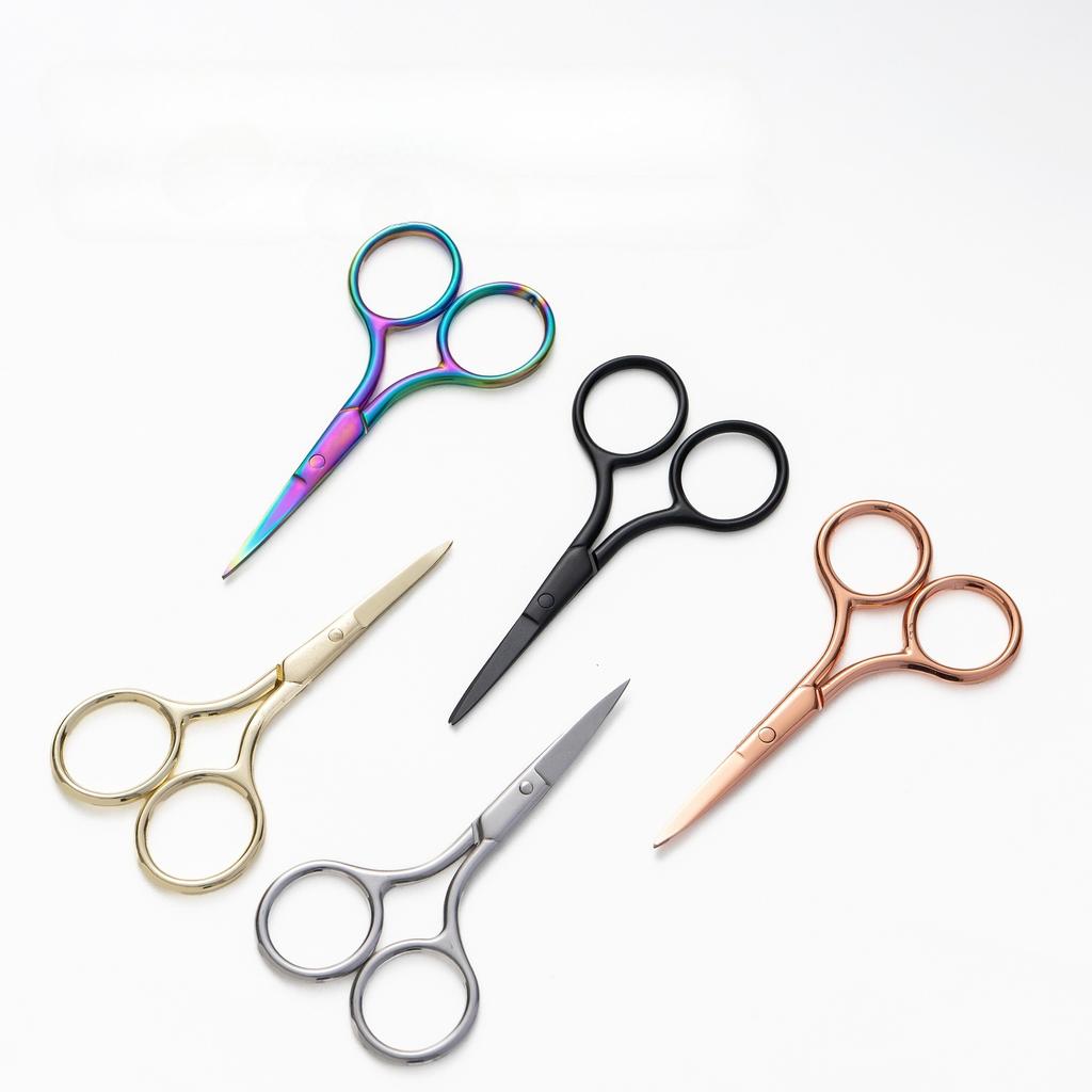 Yangjiang Embroidery Scissors Household Sewing Scissors 3.0 Small Scissors Girls Eyebrow Trimming Artifact Pointed Handmade Small Scissors