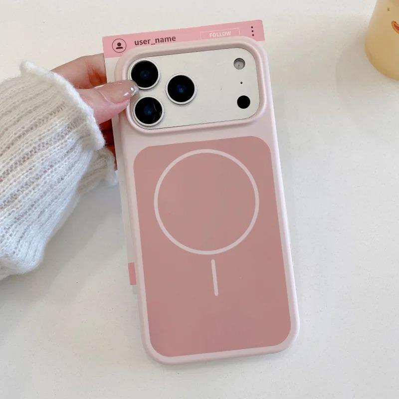 Роскошный Чехол из Жидкого Силикона Конфетного Цвета для iPhone 17 Pro Max 17Pro Мягкие Бамперные Чехлы для iPhone17 Pro Max Магнитный Чехол