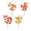 4pcs Simulation Maple Leaf Single Artificial Maple Leaf Flower Arrangement Accessories