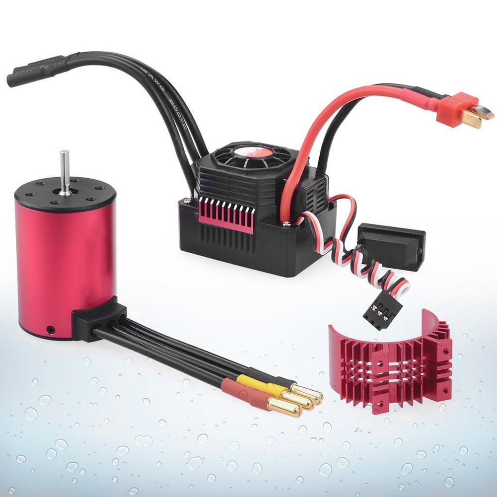 Surpass 3100KV 3665 Мотор & KS80A ESC & Оболочка радиатора для модели радиоуправляемого автомобиля