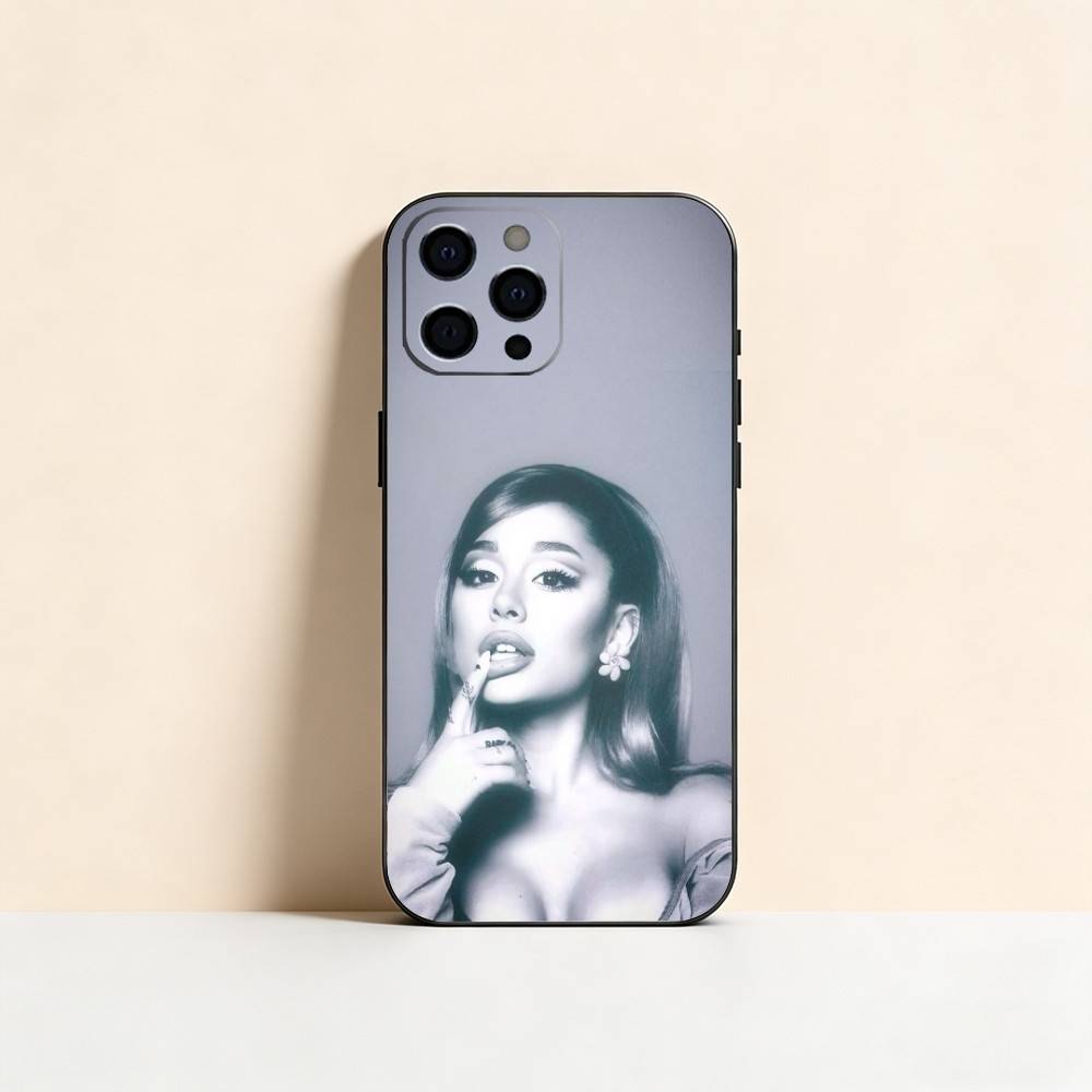 Чехол для телефона Арианы Гранде Для iPhone 17, 16, 15, 14, 13, 12, 11 Plus, Pro Max, Другие Мягкий черный чехол