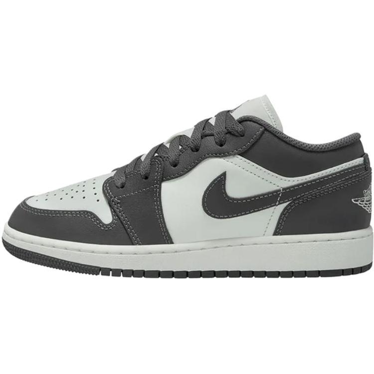Кроссовки Air Jordan 1 Low GS Iron Grey для детей Summit-White 553560-044