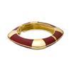 Bracelet - LUXENTER - Souda - Laque Rouge - Plaqué or Jaune 18 Carats - Femme
