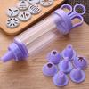 1 Set Cream Cookie Press Maker DIY Biscuit Syringe Mould Baking Icing Piping Cream Cake Tool Set Squeezing Gun Kitchen Bakeware