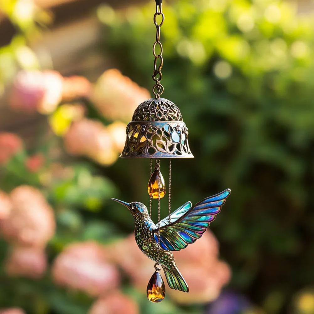 Hummingbird-inspired Wind Chime Porch Wind Chime Elegant Metal Hummingbird Wind Chime for Garden Patio Decor Vintage for Indoor