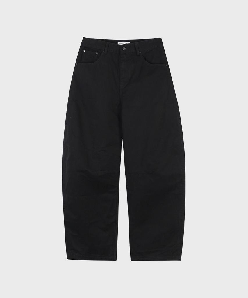 PROJECT3 Compact Twill Tabe Curved Pants [Black]_Bc3102