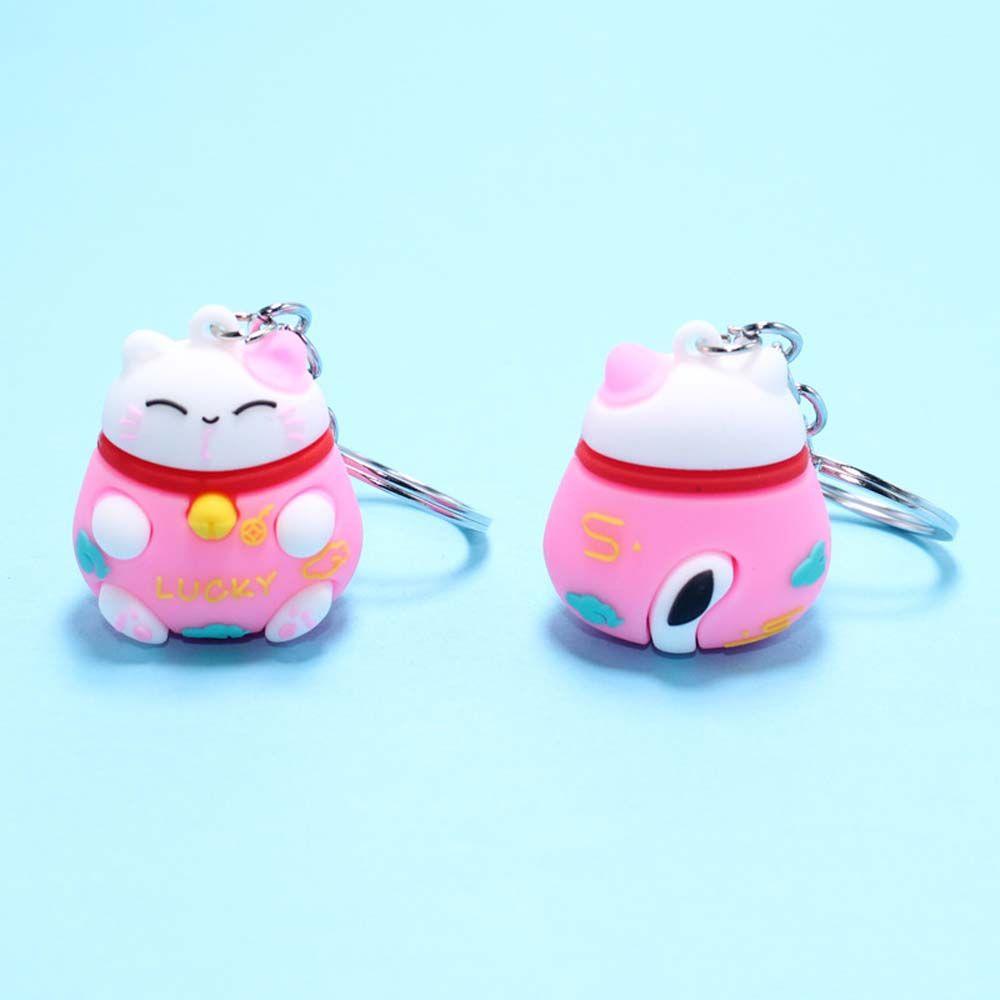 Аксессуар для телефона, украшения на удачу, брелок для автомобиля, сумка, брелок с изображением счастливого кота, мультяшный брелок