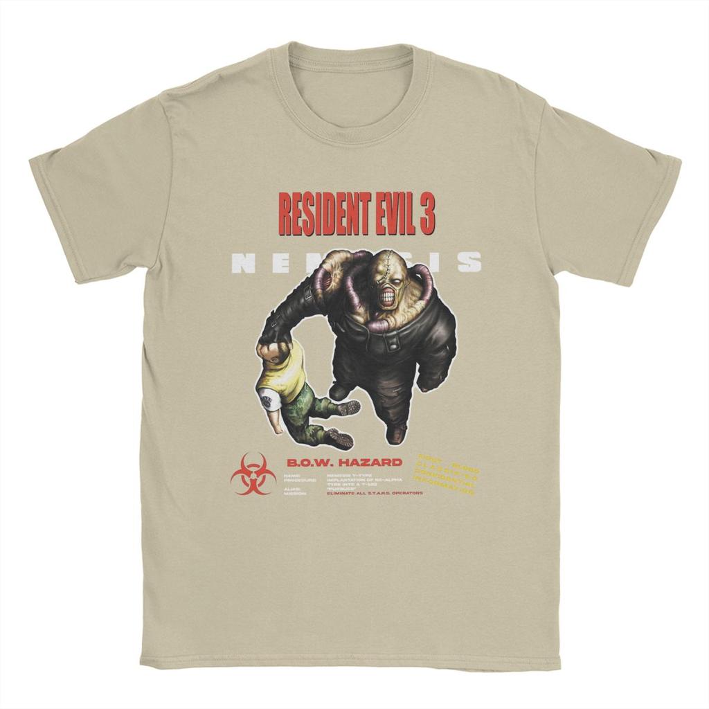 Забавные футболки Resident Evil 3 Nemesis для мужчин, с круглым вырезом, из чистого хлопка, с коротким рукавом, размеры 4XL 5XL 6XL