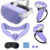 For Oculus Quest 2 Silicone Protective Cover Set 7 in 1 Anti-Leakage Nose Pad Mask Case Replacement Vr Silicone Case Accessories