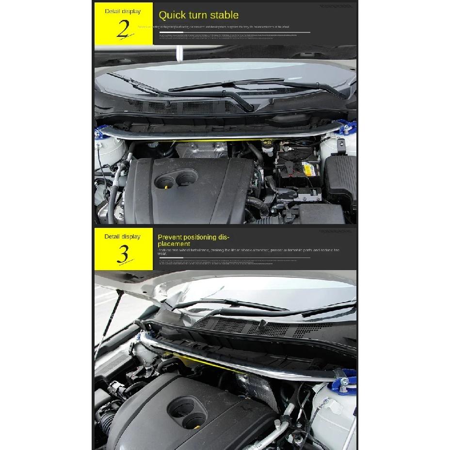 Передняя распорка стабилизатора для Mazda 3 BP 2019 2020 2021 2022 2023 2024 Верхняя распорка моторного отсека Распорка стоек кузова Антикрен Подвеска