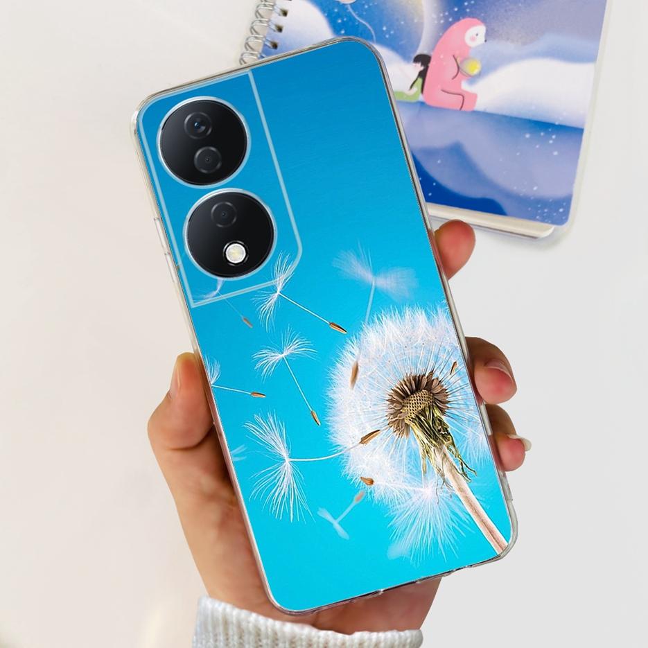 For Honor X7b 5G Case Cute Cat Butterfly Painted Cover Soft Silicone Phone Cases For Honor X7b X 7b HonorX7b Fundas 6.8'' Bumper