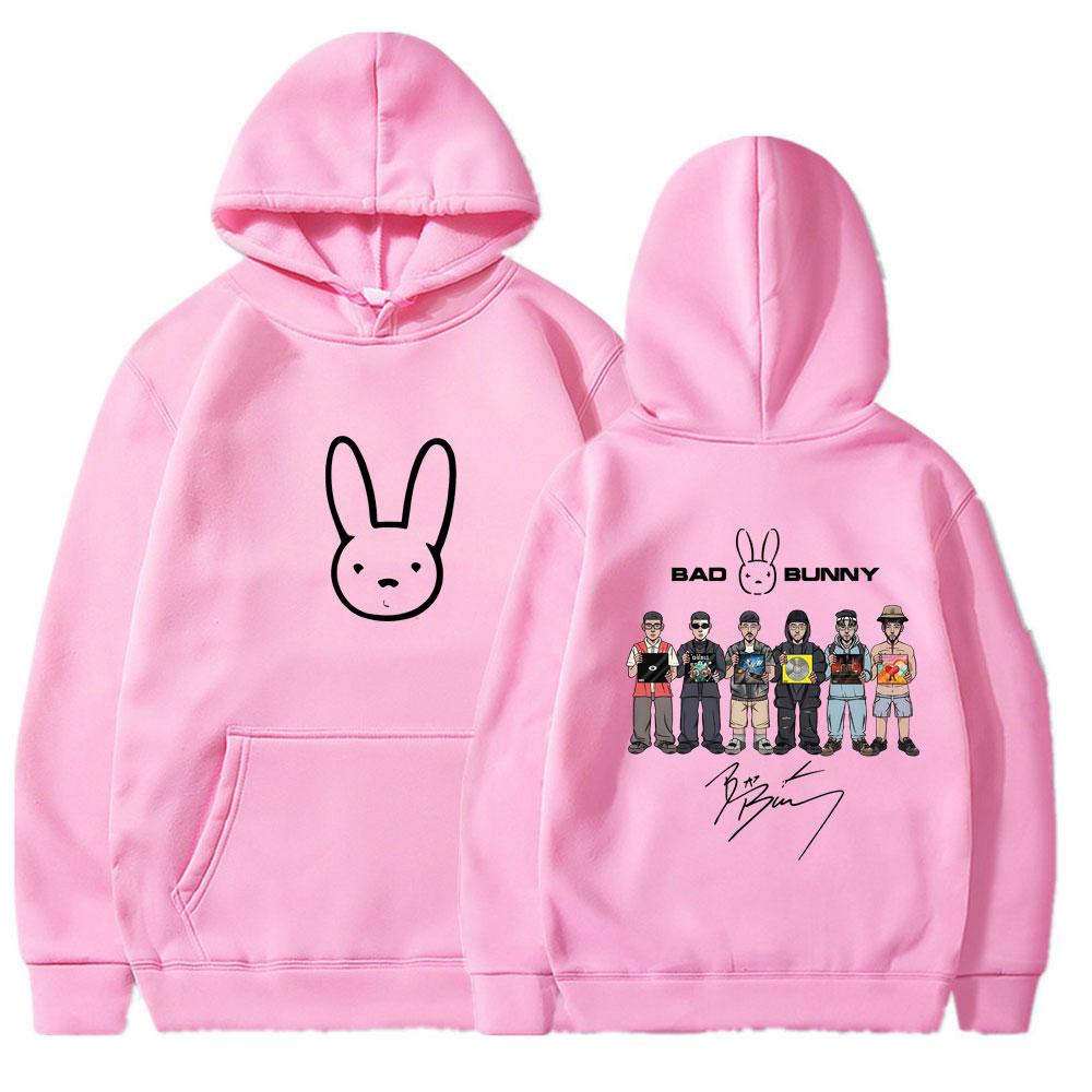 Rapper Bad Bunny Music Album Cover DTMF Wears Men Women Hip Hop Oversized Couple Clothes Male Casual Style Oversized Clothing