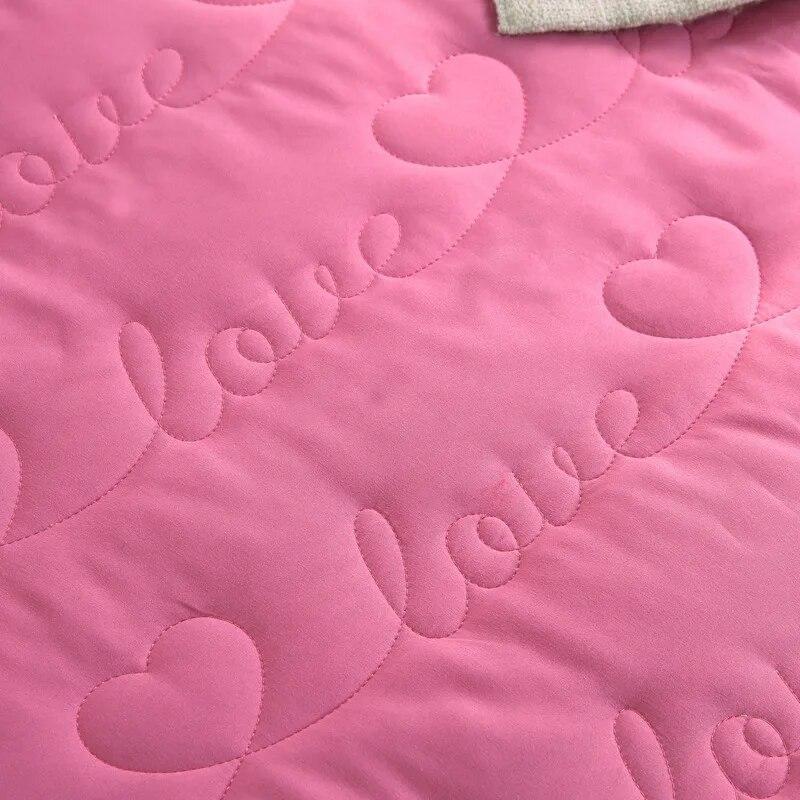 Утолщенные хлопковые покрывала, простыни, стираемые водой, однотонные покрывала, односпальная двуспальная кровать, комплект постельного белья размера «queen-size» 1,8 м