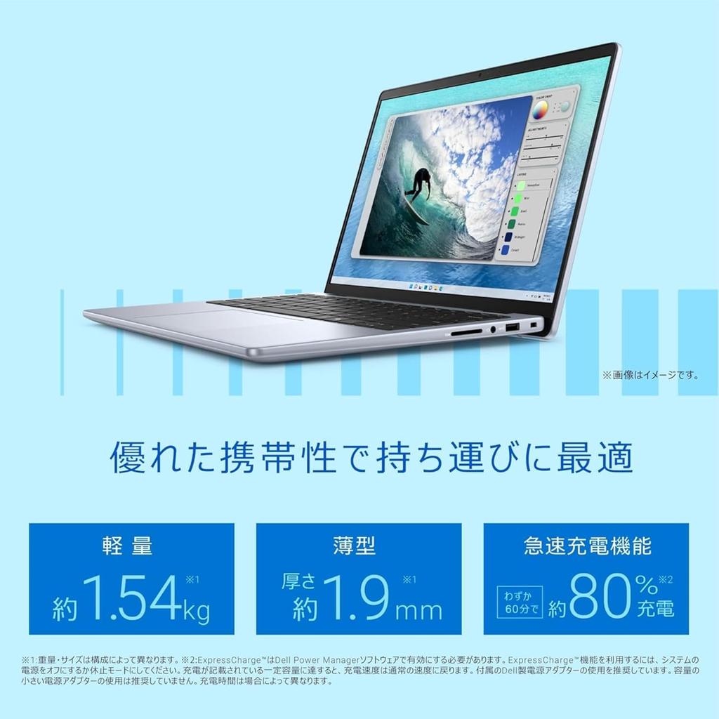 Dell Inspiron 14 Core i5 16 ГБ 512 ГБ Лед Windows 11 Японский 5440, 1334U, ОЗУ, SSD, Синий, Домашний,