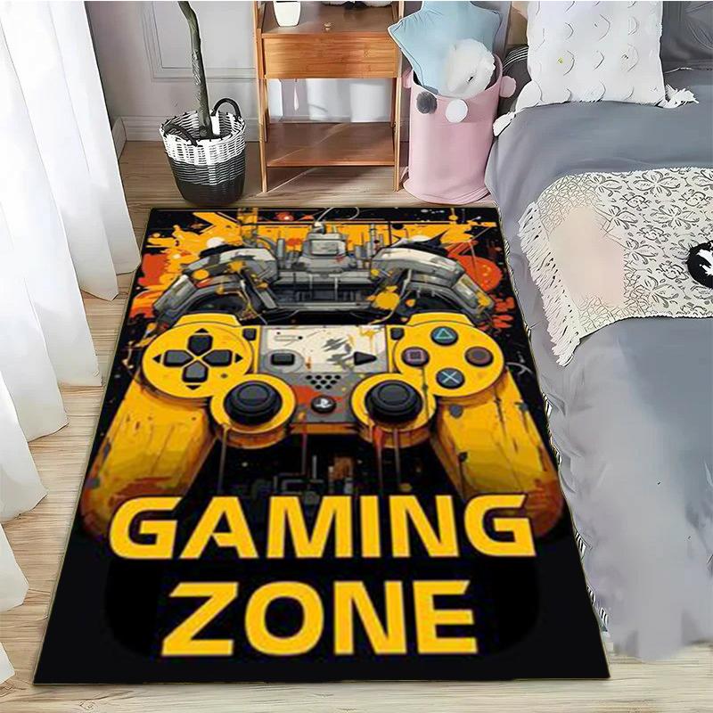 Игровой коврик 15 дюймов с дизайном контроллера для комнаты мальчика и игровой комнаты