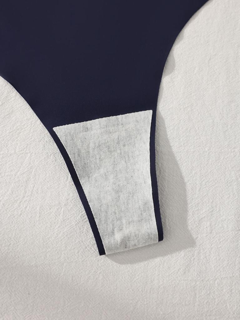 7Pcs/Set Seamless Underwear Low-Rise Panties Ice Silk Women Thongs Sexy Solid Bikini Female Stretch Lingerie Plus Size XL-4XL