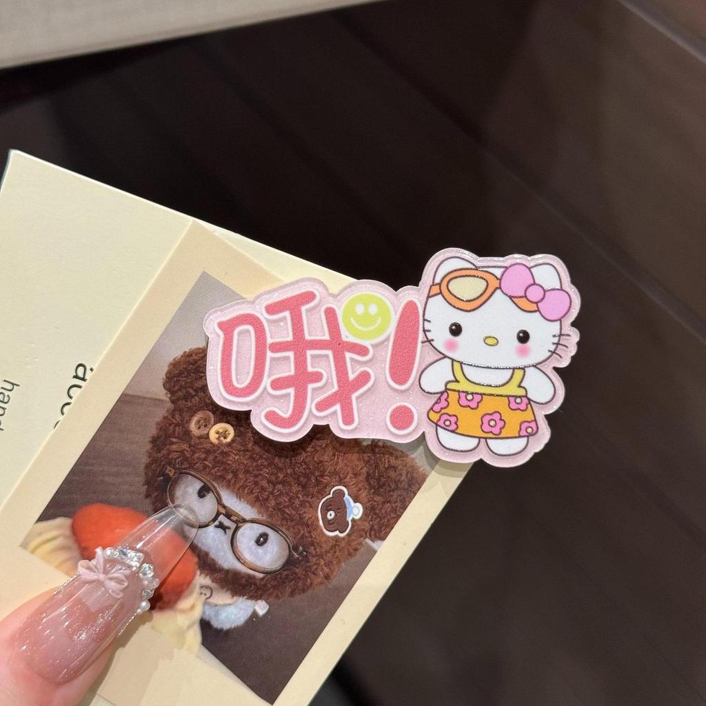 Очаровательная заколка для волос "Конфетный котик" - Милый японский аксессуар-уточка для девочек